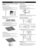 Предварительный просмотр 21 страницы Kenmore 795.6500 Series Use & Care Manual