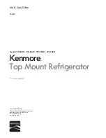 Kenmore 795.6800 Series Use & Care Manual предпросмотр