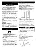 Предварительный просмотр 9 страницы Kenmore 795.6827 Series Use & Care Manual