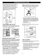 Предварительный просмотр 21 страницы Kenmore 795.6827 Series Use & Care Manual