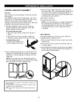 Предварительный просмотр 15 страницы Kenmore 795.7102 Series Use & Care Manual