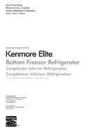 Preview for 1 page of Kenmore 795.71032110 Use And Care Manual