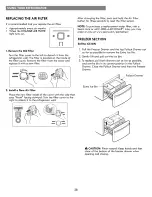 Предварительный просмотр 28 страницы Kenmore 795.7237 Series Use & Care Manual