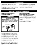 Preview for 8 page of Kenmore 795.7313 Series Use & Care Manual