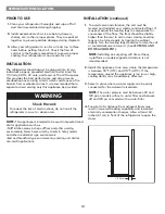 Preview for 11 page of Kenmore 795.7313 Series Use & Care Manual