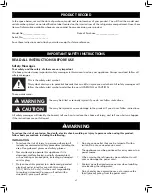 Preview for 4 page of Kenmore 795.7414 Series Use & Care Manual