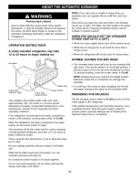 Preview for 26 page of Kenmore 795.751924 Owner'S Manual