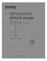 Предварительный просмотр 1 страницы Kenmore 795.75192401 Service Manual