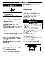 Preview for 23 page of Kenmore 795.7830 Series Use & Care Manual