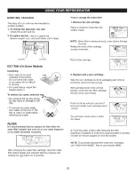 Предварительный просмотр 21 страницы Kenmore 795.7901 Series Use & Care Manual