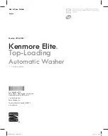 Kenmore 796.3155 series Use And Care Manual preview
