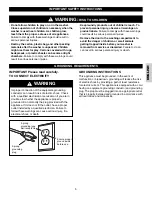 Preview for 5 page of Kenmore 796.4044 Series Use & Care Manual