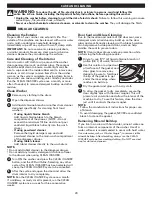 Preview for 23 page of Kenmore 796.4126 Series Use & Care Manual