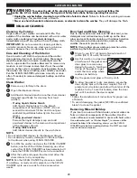 Preview for 23 page of Kenmore 796.4130 Series Use & Care Manual