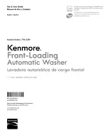 Предварительный просмотр 1 страницы Kenmore 796.4138 series Use & Care Manual