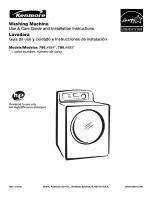 Предварительный просмотр 1 страницы Kenmore 796.4884 Series Use & Care Manual And Installation Instructions