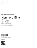 Kenmore 796.61412310 Use & Care Manual предпросмотр