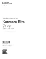 Kenmore 796.61622310 Use & Care Manual предпросмотр