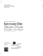 Предварительный просмотр 1 страницы Kenmore 796.6927 Series Use & Care Manual