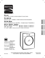 Предварительный просмотр 1 страницы Kenmore 796.8002 Series Use & Care Manual And Installation Instructions