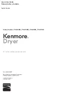 Kenmore 796.8118# Use & Care Manual предпросмотр