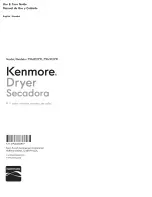 Kenmore 796.8127 Series Use & Care Manual предпросмотр