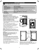 Предварительный просмотр 8 страницы Kenmore 796.8139 Use & Care Manual