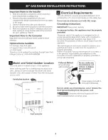 Предварительный просмотр 3 страницы Kenmore 7961 - Pro 30 in. Gas Range Installation Instructions Manual