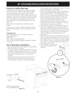 Предварительный просмотр 9 страницы Kenmore 7961 - Pro 30 in. Gas Range Installation Instructions Manual