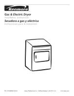 Kenmore 8041 - 5.8 cu. Ft. Capacity Electric Dryer Installation Instructions Manual предпросмотр