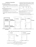 Предварительный просмотр 5 страницы Kenmore 8041 - 5.8 cu. Ft. Capacity Electric Dryer Installation Instructions Manual