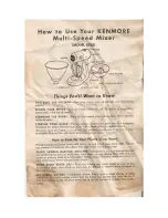 Preview for 1 page of Kenmore 8238 How To Use