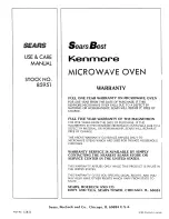 Preview for 40 page of Kenmore 85951 Use And Care Manual