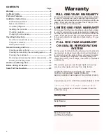 Preview for 2 page of Kenmore 86482 Use & Care Manual