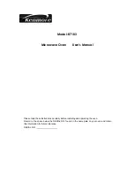 Kenmore 87103 User Manual предпросмотр