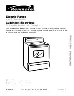 Kenmore 880.542 Series Use & Care Manual предпросмотр