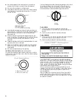 Предварительный просмотр 8 страницы Kenmore 880.542 Series Use & Care Manual