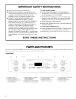 Предварительный просмотр 6 страницы Kenmore 880.54202 Use & Care Manual