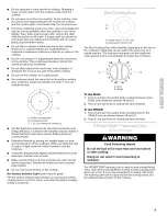 Предварительный просмотр 9 страницы Kenmore 880.54202 Use & Care Manual