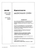 Preview for 35 page of Kenmore 88329 Use And Care Manual