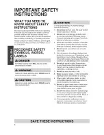 Preview for 6 page of Kenmore 88522 Use & Care Manual