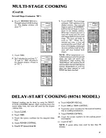 Preview for 27 page of Kenmore 88761 Use And Care Manual