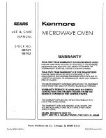 Preview for 36 page of Kenmore 88761 Use And Care Manual