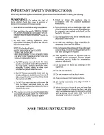 Preview for 3 page of Kenmore 88963 Use And Care Manual