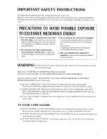 Preview for 2 page of Kenmore 89650 Use And Care Manual And Cookbook