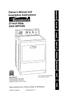 Предварительный просмотр 1 страницы Kenmore 90 Series Gas Owner'S Manual And Installation Instructions