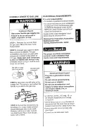 Предварительный просмотр 15 страницы Kenmore 90 Series Gas Owner'S Manual And Installation Instructions