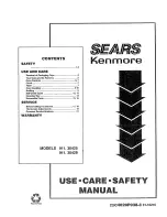 Kenmore 911.30429 Use & Care Manual preview