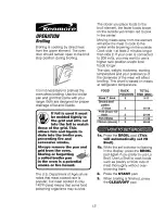 Preview for 13 page of Kenmore 911.41065 Owner'S Manual