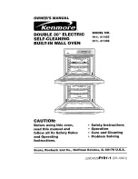 Предварительный просмотр 1 страницы Kenmore 911.41185 Owner'S Manual